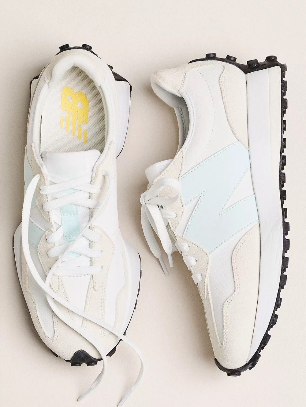 New Balance 327 Sneakers white glint blue